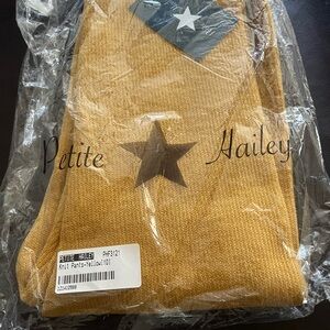 Petite Hailey Yellow Knit Pants